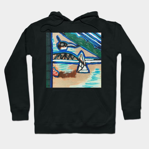 Brisbane River, Australia Hoodie by annaleebeer